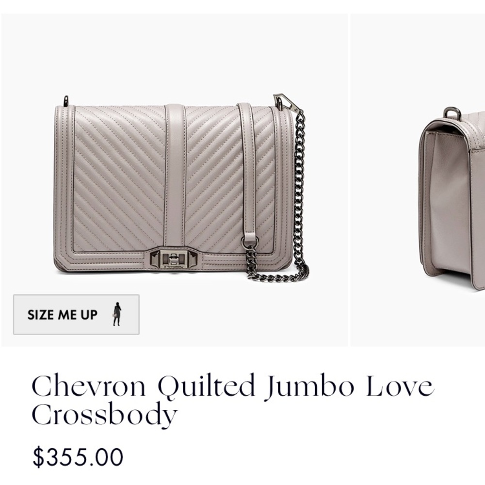 Rebecca Minkoff Chevron Quilted Jumbo Love Bag